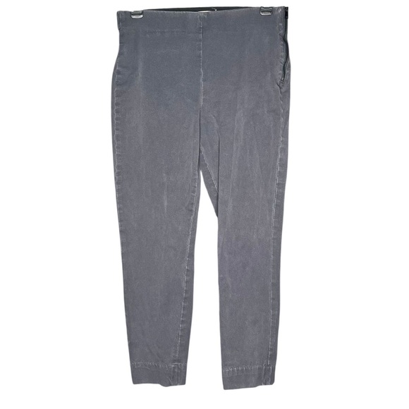 Everlane The Side Zip Cotton Stretch Pants Grey Size 6 - Picture 2 of 7